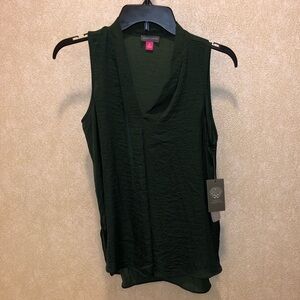 Vince Camuto Womens Dark Green Blouse Size XS, New With Tags